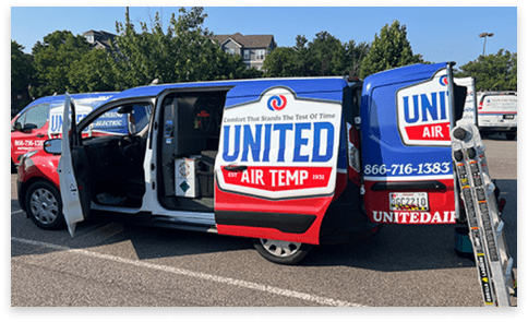 United air temp van
