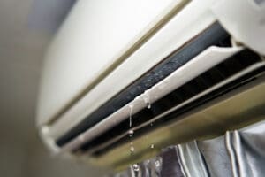 Water leaking from a ductless mini-split air conditioner